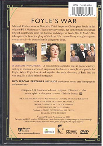 Foyle's War: Lesson in Murder [DVD] [Import] von AcornMedia