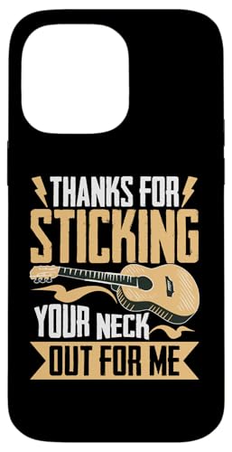Akustikgitarre mit Aufschrift "Thanks For Sticking Your Neck Out For Me" Hülle für iPhone 14 Pro Max Akustikgitarre mit Aufschrift "Thanks For Sticking Your Neck Out For Me" Hülle für iPhone 14 Pro Max von Acoustic Electric Guitar Designs For Musicians