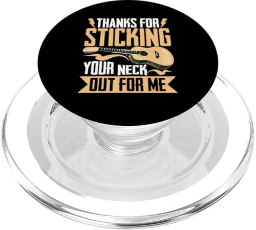 Akustikgitarre mit Aufschrift "Thanks For Sticking Your Neck Out For Me" PopSockets PopGrip für MagSafe Akustikgitarre mit Aufschrift "Thanks For Sticking Your Neck Out For Me" PopSockets PopGrip für MagSafe von Acoustic Electric Guitar Designs For Musicians