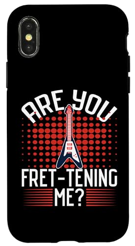 Are You Fret-tening Me? E-Gitarre Hülle für iPhone X/XS Are You Fret-tening Me? E-Gitarre Hülle für iPhone X/XS von Acoustic Electric Guitar Designs For Musicians