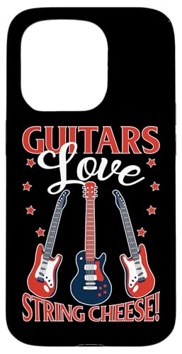 Gitarrensaiten Käse mit E-Gitarren Hülle für iPhone 15 Pro Gitarrensaiten Käse mit E-Gitarren Hülle für iPhone 15 Pro von Acoustic Electric Guitar Designs For Musicians