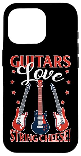 Gitarrensaiten Käse mit E-Gitarren Hülle für iPhone 16 Pro Gitarrensaiten Käse mit E-Gitarren Hülle für iPhone 16 Pro von Acoustic Electric Guitar Designs For Musicians