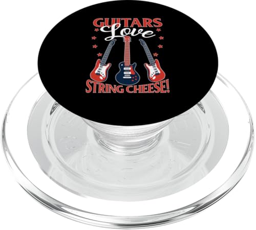 Gitarrensaiten Käse mit E-Gitarren PopSockets PopGrip für MagSafe Gitarrensaiten Käse mit E-Gitarren PopSockets PopGrip für MagSafe von Acoustic Electric Guitar Designs For Musicians