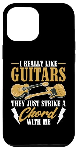 Ich mag Gitarren wirklich - sie treffen einfach einen Nerv bei mir Hülle für iPhone 12 Pro Max Ich mag Gitarren wirklich - sie treffen einfach einen Nerv bei mir Hülle für iPhone 12 Pro Max von Acoustic Electric Guitar Designs For Musicians