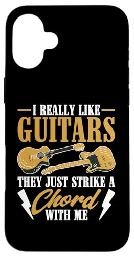 Ich mag Gitarren wirklich - sie treffen einfach einen Nerv bei mir Hülle für iPhone 16 Plus Ich mag Gitarren wirklich - sie treffen einfach einen Nerv bei mir Hülle für iPhone 16 Plus von Acoustic Electric Guitar Designs For Musicians