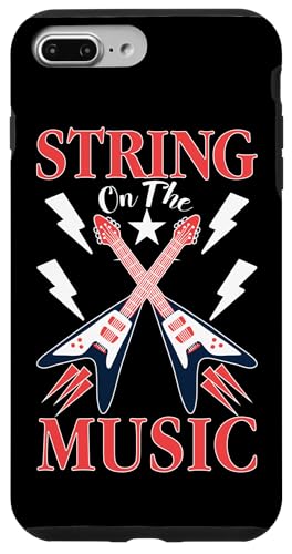 Saite auf der Musik für E-Gitarrenspieler Hülle für iPhone 7 Plus/8 Plus Saite auf der Musik für E-Gitarrenspieler Hülle für iPhone 7 Plus/8 Plus von Acoustic Electric Guitar Designs For Musicians