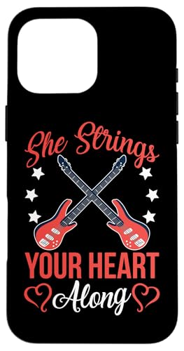 She Strings Your Heart Along E-Gitarre Hülle für iPhone 16 Pro Max She Strings Your Heart Along E-Gitarre Hülle für iPhone 16 Pro Max von Acoustic Electric Guitar Designs For Musicians