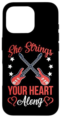 She Strings Your Heart Along E-Gitarre Hülle für iPhone 16 Pro She Strings Your Heart Along E-Gitarre Hülle für iPhone 16 Pro von Acoustic Electric Guitar Designs For Musicians