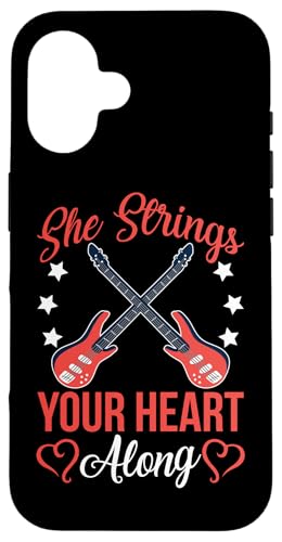 She Strings Your Heart Along E-Gitarre Hülle für iPhone 16 She Strings Your Heart Along E-Gitarre Hülle für iPhone 16 von Acoustic Electric Guitar Designs For Musicians