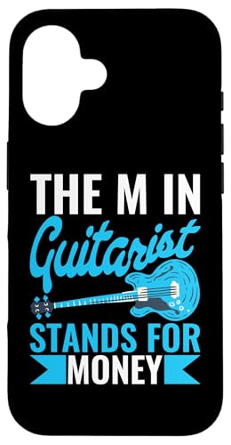 The M In Guitarist steht für Geld Hülle für iPhone 16 von Acoustic Electric Guitar Designs For Musicians