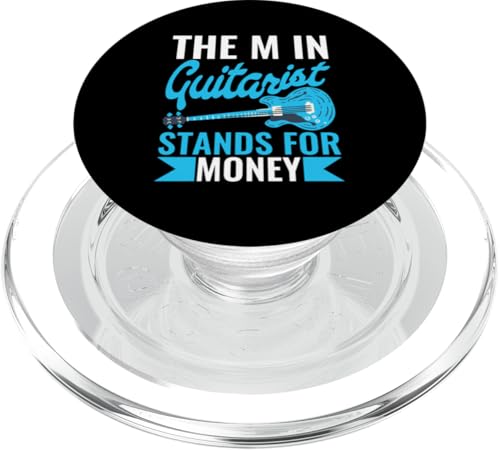 The M In Guitarist steht für Geld PopSockets PopGrip für MagSafe The M In Guitarist steht für Geld PopSockets PopGrip für MagSafe von Acoustic Electric Guitar Designs For Musicians