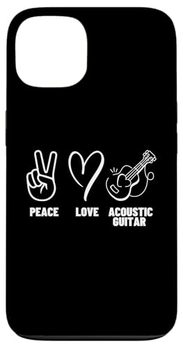 Akustikgitarre Spieler Männer Frauen Peace Love Akustikgitarre Hülle für iPhone 13 von Acoustic Guitar Gifts For Men