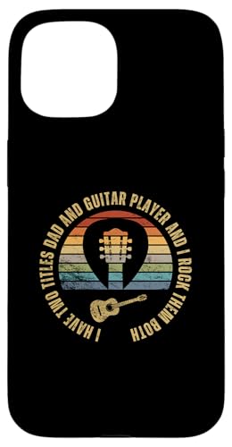 Akustikgitarre Spieler und Dad Proud Funny Men Guitar Hülle für iPhone 15 von Acoustic Guitar Gifts For Men