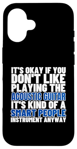 Akustikgitarre ist für kluge Menschen Akustikgitarren Hülle für iPhone 16 von Acoustic Guitar Gifts For Men