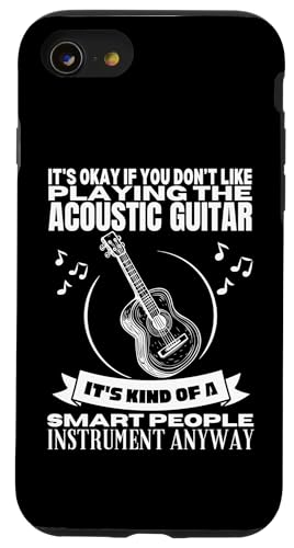 Akustikgitarre ist für kluge Menschen Akustikgitarren Hülle für iPhone SE (2020) / 7 / 8 von Acoustic Guitar Gifts For Men