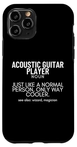 Akustische Gitarre Spieler Definition Lustige Akustikgitarre Hülle für iPhone 11 Pro von Acoustic Guitar Gifts For Men