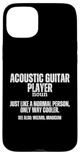 Akustische Gitarre Spieler Definition Lustige Akustikgitarre Hülle für iPhone 15 Plus von Acoustic Guitar Gifts For Men