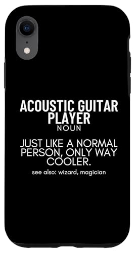 Akustische Gitarre Spieler Definition Lustige Akustikgitarre Hülle für iPhone XR von Acoustic Guitar Gifts For Men