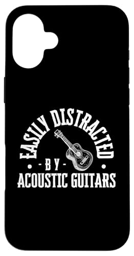 Lässt sich leicht von akustischen Gitarren und Akustikgitarren ablenken Hülle für iPhone 16 Plus Lässt sich leicht von akustischen Gitarren und Akustikgitarren ablenken Hülle für iPhone 16 Plus von Acoustic Guitar Gifts For Men