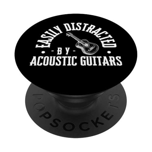 Lässt sich leicht von akustischen Gitarren und Akustikgitarren ablenken PopSockets Klebender PopGrip Lässt sich leicht von akustischen Gitarren und Akustikgitarren ablenken PopSockets Klebender PopGrip von Acoustic Guitar Gifts For Men