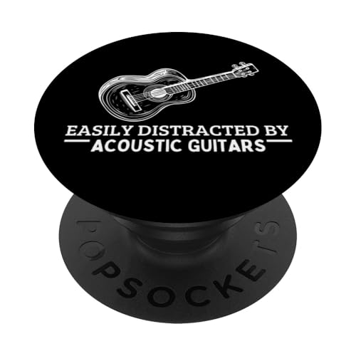 Lässt sich leicht von akustischen Gitarren und Akustikgitarren ablenken PopSockets Klebender PopGrip Lässt sich leicht von akustischen Gitarren und Akustikgitarren ablenken PopSockets Klebender PopGrip von Acoustic Guitar Gifts For Men