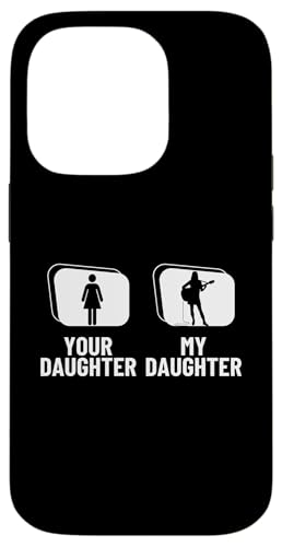 Lustiger Akustikgitarrenspieler mit Aufschrift "Your Daughter My Daugh Hülle für iPhone 14 Pro von Acoustic Guitar Gifts For Men
