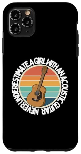 Unterschätzen Sie niemals ein Mädchen mit einer Akustikgitarre Hülle für iPhone 11 Pro Max Unterschätzen Sie niemals ein Mädchen mit einer Akustikgitarre Hülle für iPhone 11 Pro Max von Acoustic Guitar Gifts For Men