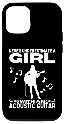Unterschätzen Sie niemals ein Mädchen mit einer Akustikgitarre Hülle für iPhone 12/12 Pro Unterschätzen Sie niemals ein Mädchen mit einer Akustikgitarre Hülle für iPhone 12/12 Pro von Acoustic Guitar Gifts For Men