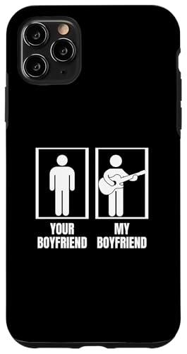 Your Boyfriend My Boyfriend Lustiger Akustikgitarrenspieler Hülle für iPhone 11 Pro Max von Acoustic Guitar Gifts For Men
