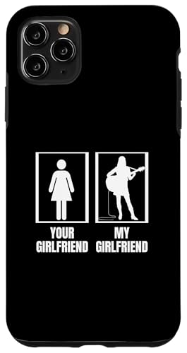 Your Girlfriend My Girlfriend Frauen Akustikgitarre Spieler Hülle für iPhone 11 Pro Max von Acoustic Guitar Gifts For Men