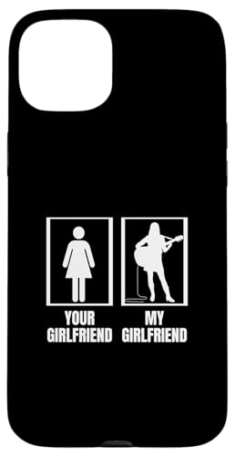 Your Girlfriend My Girlfriend Frauen Akustikgitarre Spieler Hülle für iPhone 15 Plus von Acoustic Guitar Gifts For Men