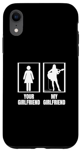 Your Girlfriend My Girlfriend Frauen Akustikgitarre Spieler Hülle für iPhone XR von Acoustic Guitar Gifts For Men
