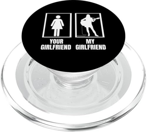 Your Girlfriend My Girlfriend Frauen Akustikgitarre Spieler PopSockets PopGrip für MagSafe von Acoustic Guitar Gifts For Men