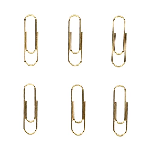 1.1in 100pcs CL Vorbeugung Erhöhte Schlupf -tragbare Metallic CL für Büro Täglich Verwenden Gold Clipsmetallic Clipsoffice ClipSm Clipsc Papercl Können Dokumentieren (GOLD) von Acouto