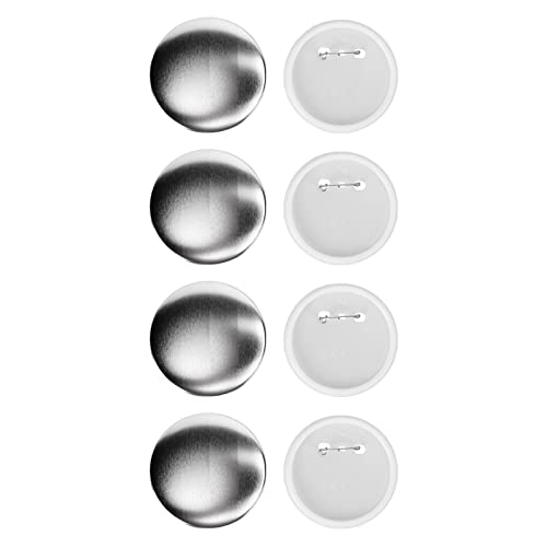 100pcs Abzeichen Zurück -Deckung Tinplate Kunststoff Basis Vermeiden (100 Sätze 75-mm-Abzeichen) von Acouto