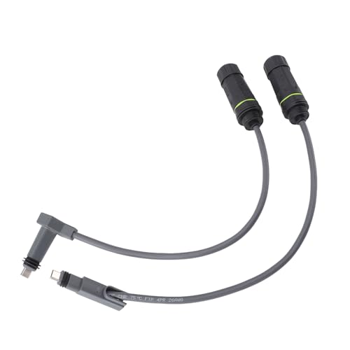 2 Stück SPX-Stecker auf RJ45-Adapter, 1200 Mbit/s IP68 Wasserdichter Ethernet-Kabelanschluss für Dishy und Router Satellite von Acouto