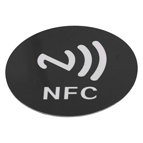 20pcs NFC -Aufkleber PET PET 40 Mm Leicht Lesbar Schreibbarer NFC -Telefon Zurück Aufkleber Grüne Stickersrewrable TagsNFC Tagsw Oberhalb der Oberfläche Zum Stick (BLACK) von Acouto