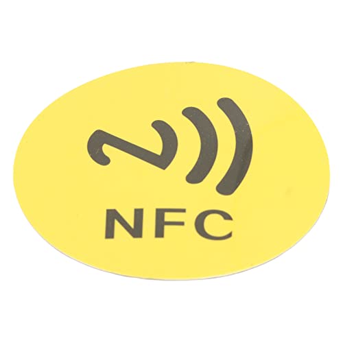 20pcs NFC -Aufkleber PET PET 40 Mm Leicht Lesbar Schreibbarer NFC -Telefon Zurück Aufkleber Grüne Stickersrewrable TagsNFC Tagsw Oberhalb der Oberfläche Zum Stick (YELLOW) von Acouto