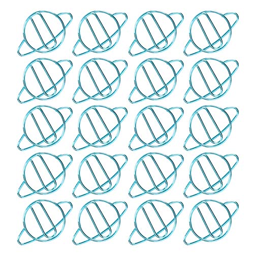20pcs School Paperclip Nonslip Book Eisen Briefpapier Clamp/Holder Craft Dekorationen Blau Schulpapierclipnotebook Paperclipbook Süßes Paperclipnon? von Acouto