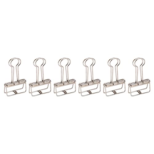 50pcs Metall Hollow Clips Mehrzweckklemmen für Dokumentzertifikat Ticket Kleidung Silber Metall Hohlmesser Clips Clamps ClipsHlow Anwendung Vielseitigkeit (SILVER) von Acouto