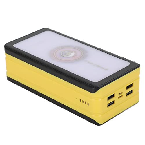 60000-mAh-Solar-Powerbank, 66 LEDs, 4 USB-Anschlüsse, Tragbares Solarladegeröt für Camping, Bergsteigen, mit Monokrllinem Silizium-Solarpanel von Acouto