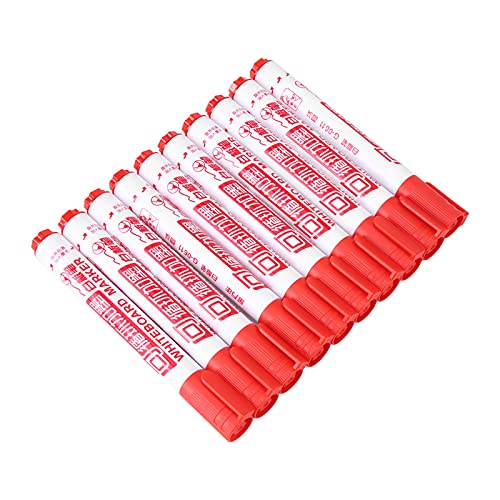 Acouto 10pcs Set Oriental Eladerable Whiteboard Marker Pens School Office Supplies Hell und Können Whiteboard -Marker Pen Löschlicher Stiftschule löschen. (Rot) von Acouto
