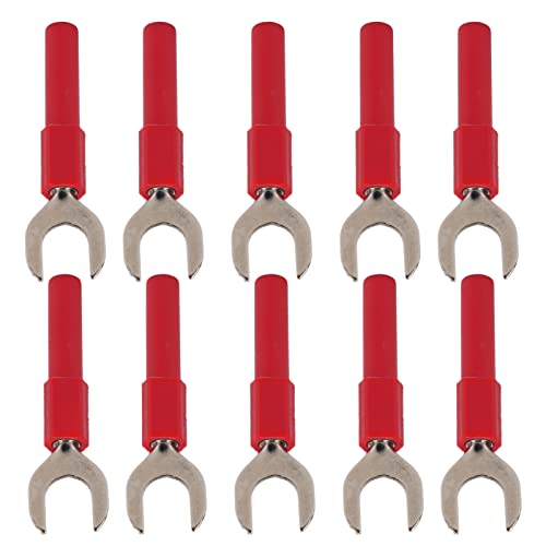 Acouto 10pcs U -Typ Bananen -Stecker U S 8mm Bananenanschlüsse für Multimeter Electronic ApplicationBlack S Banana Plugu Banana Connectorsu Ty Sparen Sie Zeit. Weit (Rot) von Acouto