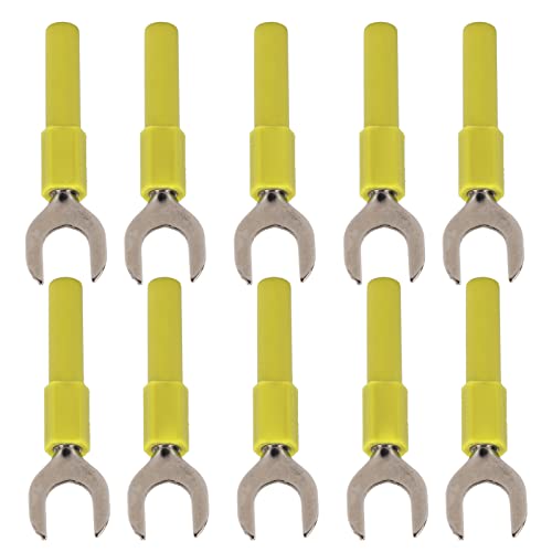 Acouto 10pcs U -Typ Bananen -Stecker U S 8mm Bananenanschlüsse für Multimeter Electronic ApplicationBlack S Banana Plugu Banana Connectorsu Ty Sparen Sie Zeit. Weit (YELLOW) von Acouto