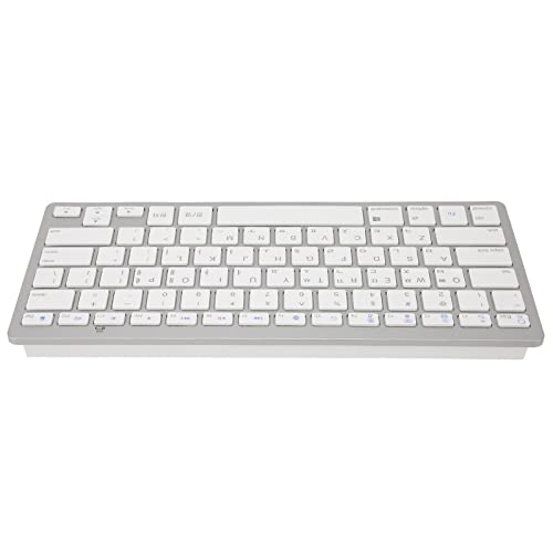 Acouto Tastatur mit 78 Tasten, Ultradünn, Tragbar, weiß, Computertastaturen für, OS (Koreanisch) von Acouto