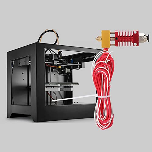 CR10 Red Extruder Hotend Kit Externe Gewindeverbindung 3D -Druckerzubehör Extruder Hotend KiteXTruder HotendExTrud M Düsen 0,6 Mm 1,0 M (12 V 40W) von Acouto