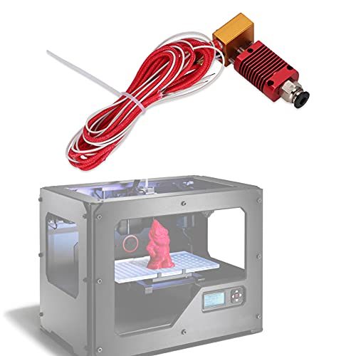 CR10 Red Extruder Hotend Kit Externe Gewindeverbindung 3D -Druckerzubehör Extruder Hotend KiteXTruder HotendExTrud M Düsen 0,6 Mm 1,0 M (24 V 40W) von Acouto