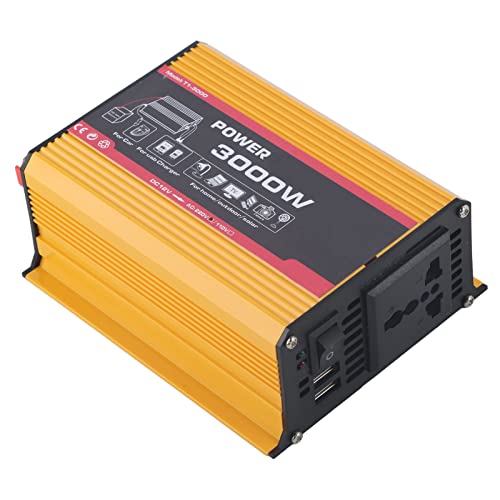 Car Invertercar Powe Car Wechselrichter 3000W USB Auto Power Converter Modified Sinentransformator Leistungsarbeiten Schnell USB -Anschlüsse Am Meisten und (Maximum und Effizienz Haben (DC12V-AC220V) von Acouto