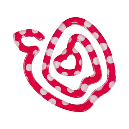 Fruchtförmige Clamp/Holder -Acryl -Deco Buchplaner Datei Snack Taschen Seite Paperclip für die Heimschule Verwenden (Rot) von Acouto