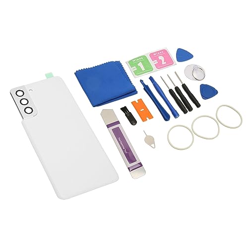 Für Rückenabdeckung Glasersatz Austausch Ideal Fit Phone Heck -Häuser -Häuser -Werkzeugkit mit vor Installierter Kamera Schwarz Für Rückenabdeckung Glasersatz Für Rückenglasabdeckung Für (White) von Acouto